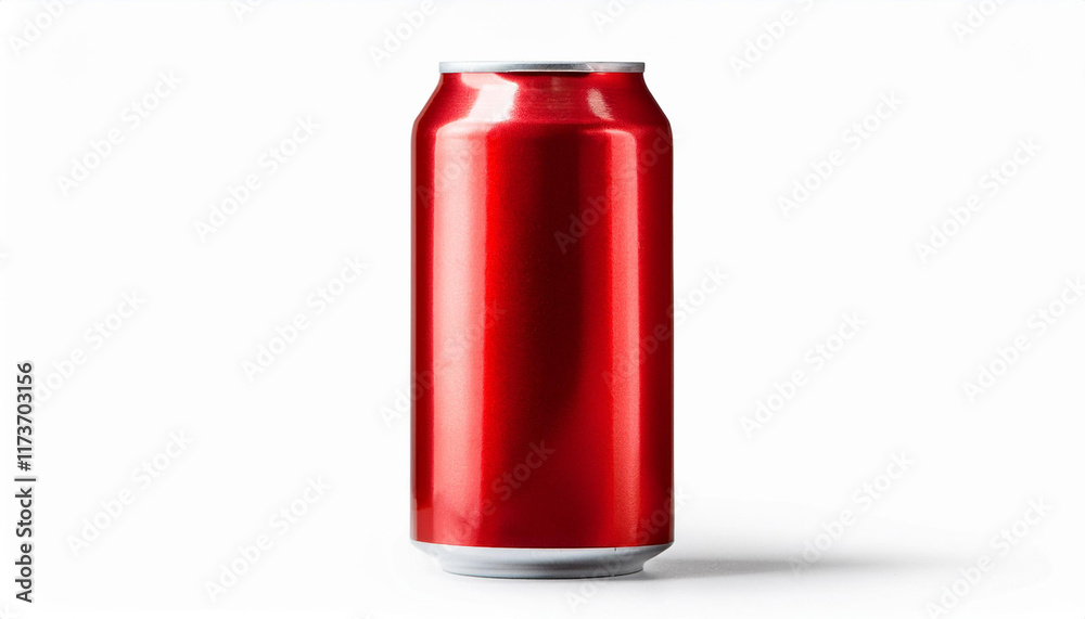red soda can mock up isolated on white background red soda can mock up isolated on white background