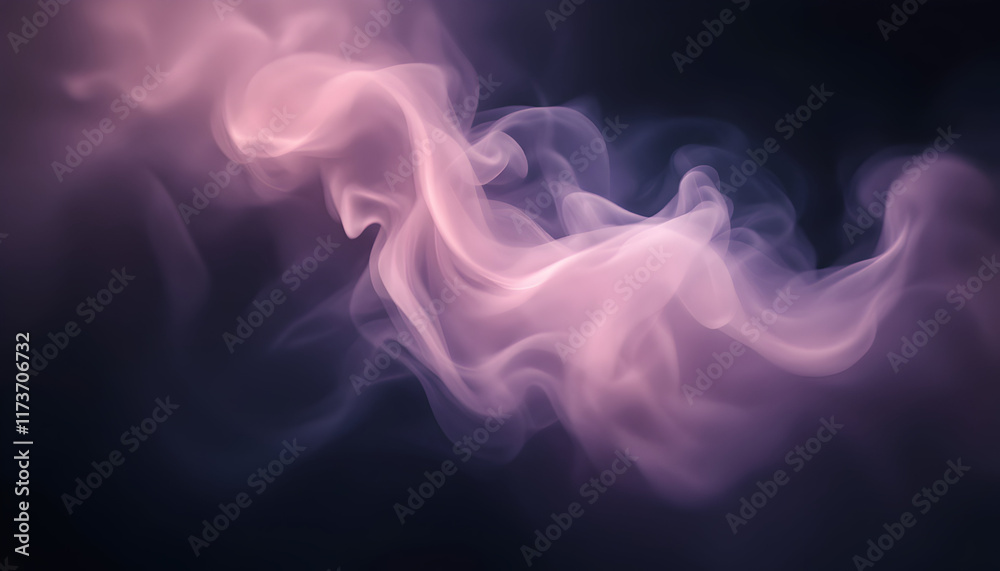 Ethereal Pink and Purple Smoke: An Abstract Swirl of Color Ethereal Pink and Purple Smoke: An Abstract Swirl of Color