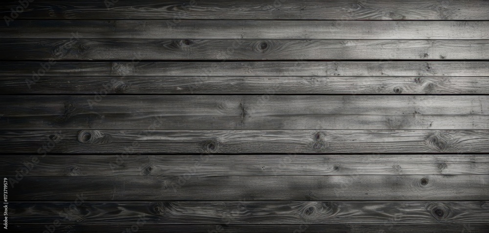Wooden plank with a rustic texture on a black and white background, design, interior Wooden plank with a rustic texture on a black and white background, design, interior