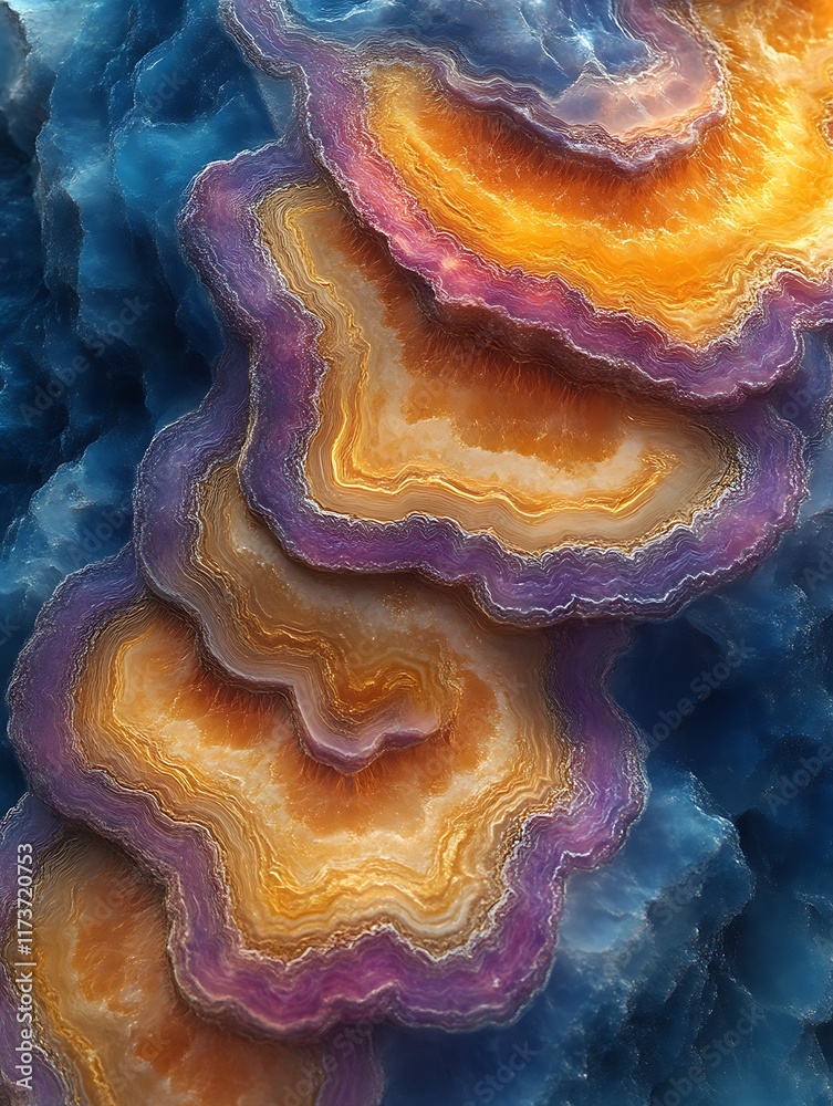 Abstract colorful layered texture. Abstract colorful layered texture.