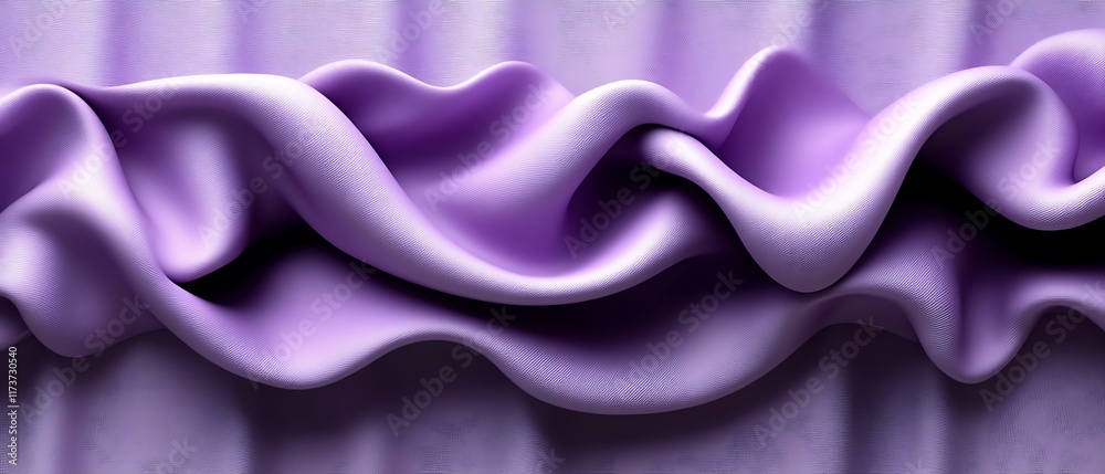 Obraz premium Abstract purple fabric waves texture.