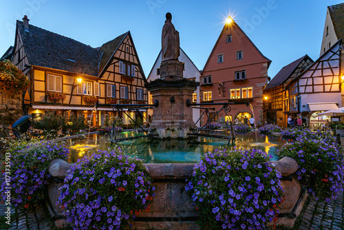 Eguisheim village, Alsace, France photo