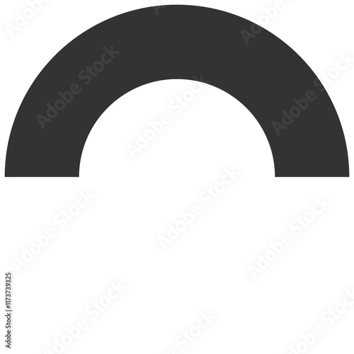 Vector EPS Black isometric shape graphic element