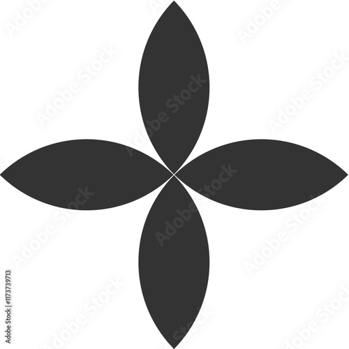 Vector EPS Black isometric shape graphic element