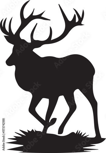  Deer silhouette vector EPS