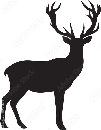  Deer silhouette vector EPS