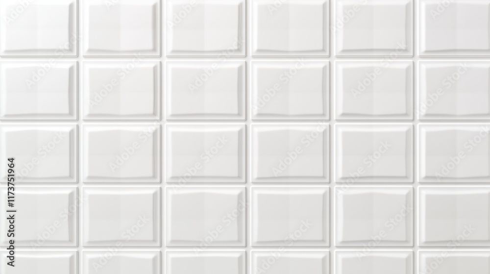 White tiles create a clean minimalist design pattern White tiles create a clean minimalist design pattern