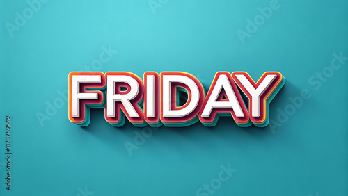 text effect 3d black  friday