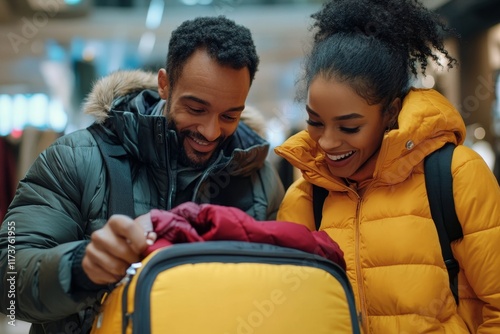 people check clothes into luggage in suitcase checklist before holidays trip Generative AI photo