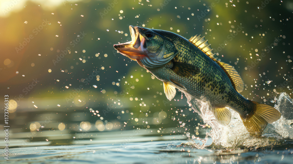 Majestic Bass created with Generative AI Technology, ai, generative Majestic Bass created with Generative AI Technology, ai, generative