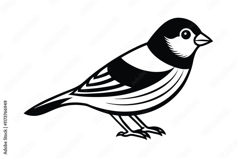 Obraz premium cute-goldfinch-cartoon