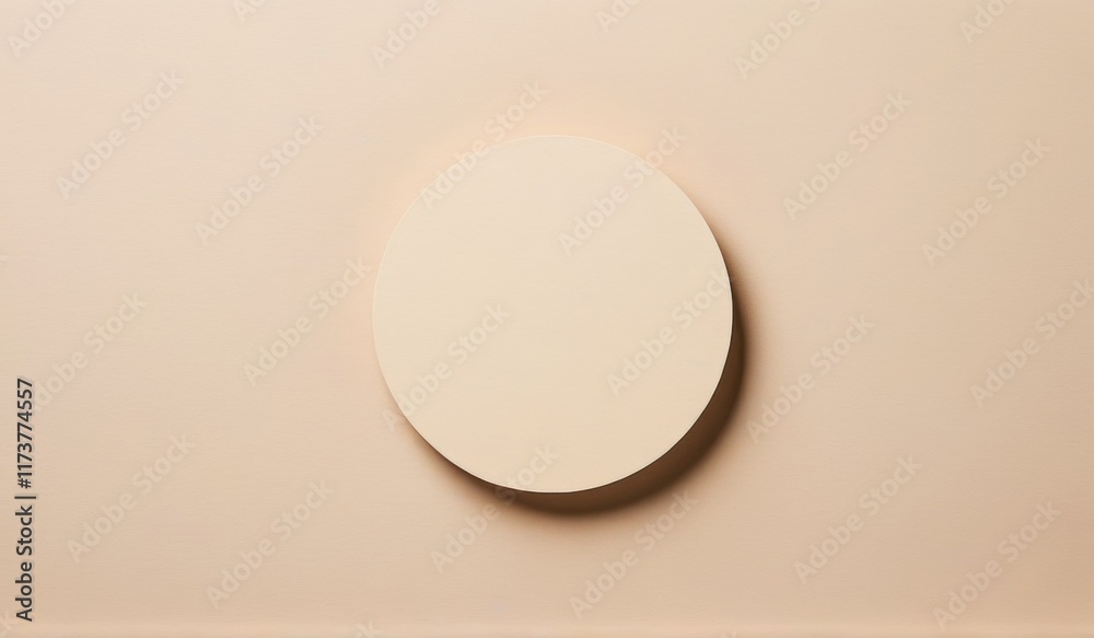 A minimalist image of a perfectly round, off-white disc against a neutral backdrop. A minimalist image of a perfectly round, off-white disc against a neutral backdrop.