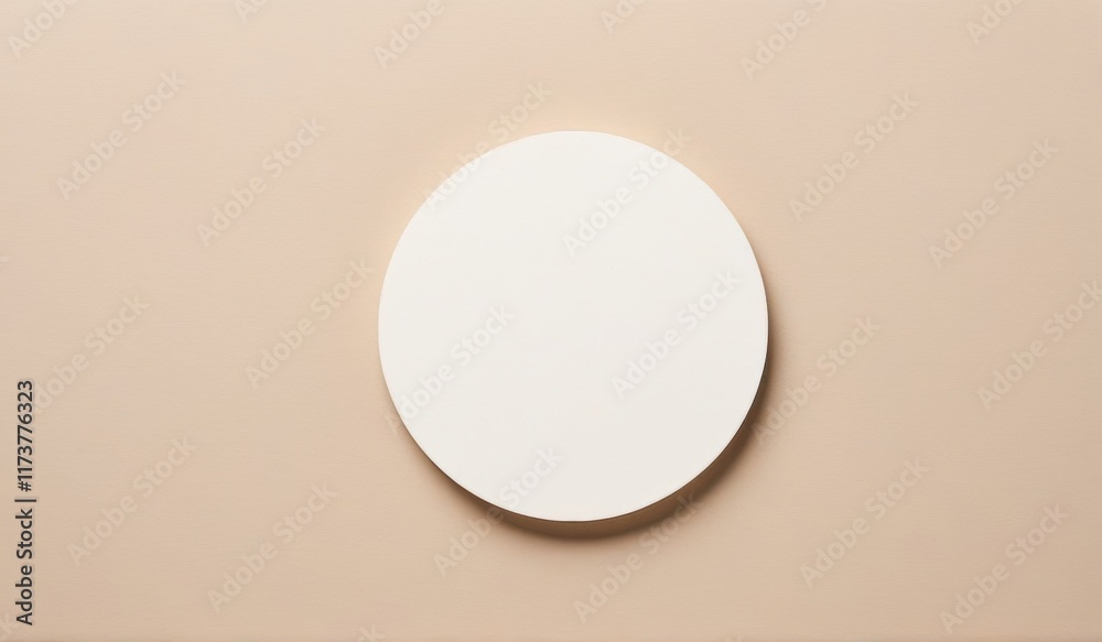 A minimalist image of a perfectly round, off-white disc against a neutral backdrop. A minimalist image of a perfectly round, off-white disc against a neutral backdrop.