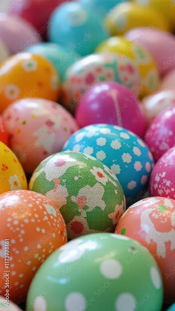 easter eggs in a basket easter eggs in a basket