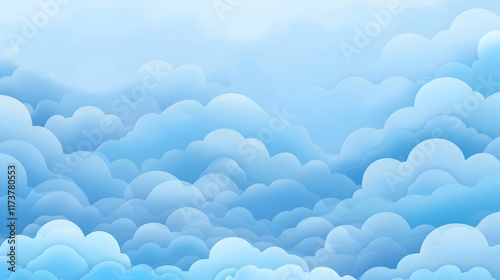 A dense background made entirely of soft, fluffy clouds, creating a serene feeling