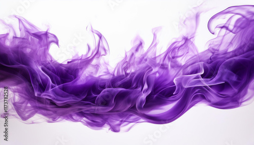 dynamic purple fire flames remoted on white history ai generated photograph