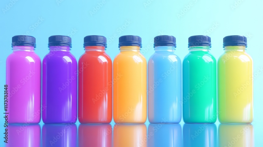 Vibrant Milk Alternatives with Clean Lines and Ambient Lighting Vibrant Milk Alternatives with Clean Lines and Ambient Lighting