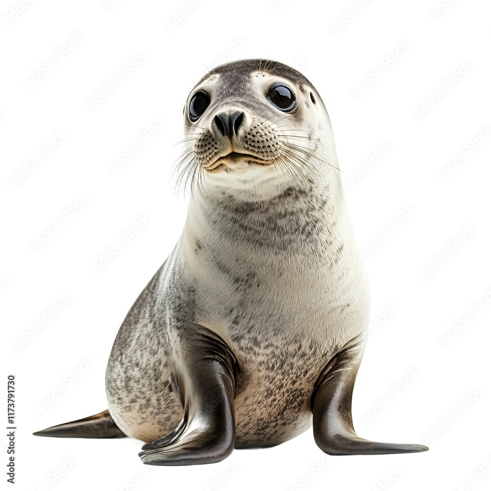 Fototapeta premium seal animal marine mammal wildlife isolated on a white background