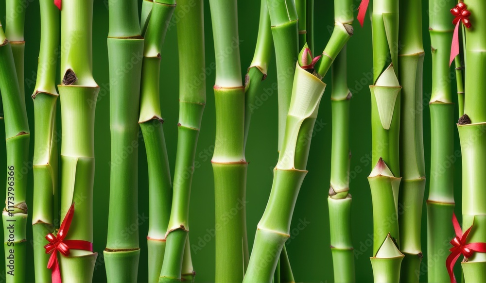 A dense grove of tall, slender bamboo stalks bathed in warm sunlight, creating a serene and tranquil scene. A dense grove of tall, slender bamboo stalks bathed in warm sunlight, creating a serene and tranquil scene.