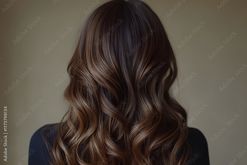 Naklejka premium Hair Care, Beautiful Hair Woman