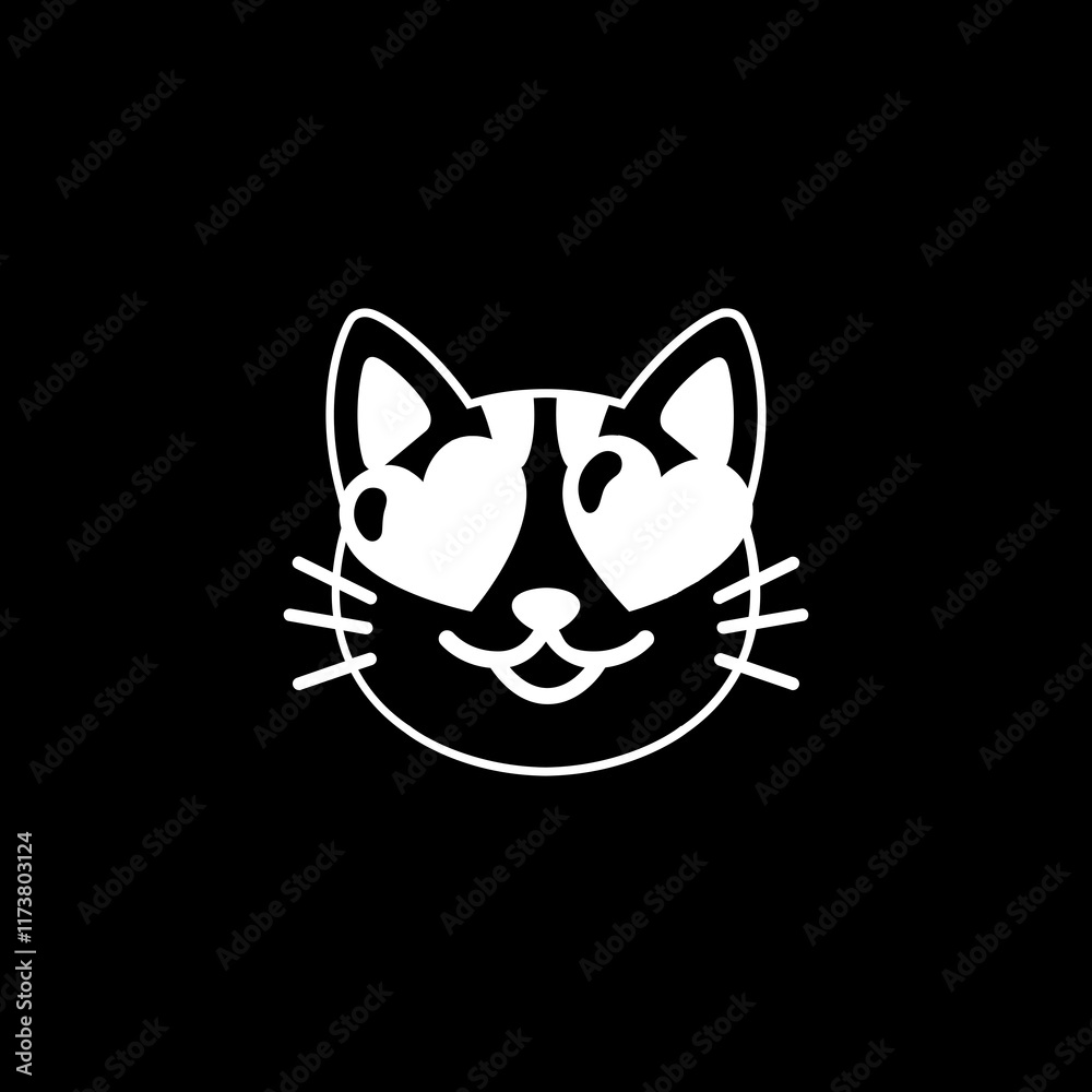 Fototapeta premium Heart-Eyes Cat 