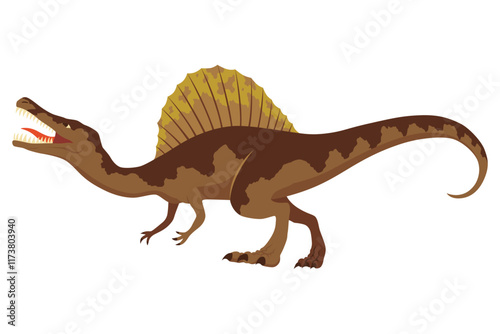 Dinosaurs silhouette. Dino monsters icon. Prehistoric reptile monster. Sketch vector illustration isolated on white