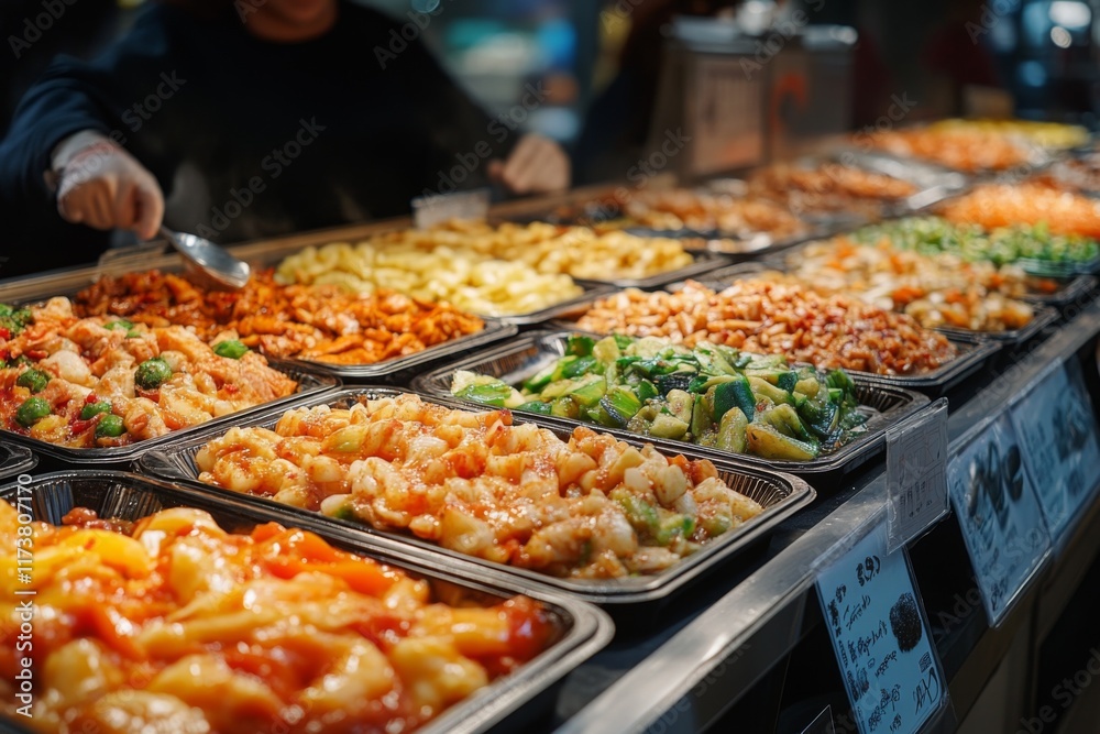 Obraz premium Assortment of delicious pizzas with various toppings on display