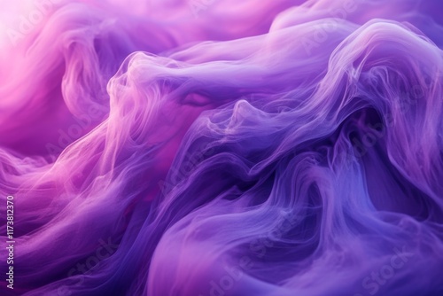 Abstract fluffy lavender cream with swirls photo