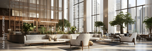 A Glimpse into the Grandeur: The High-End Aesthetics of a Hyatt Hotel Lobby