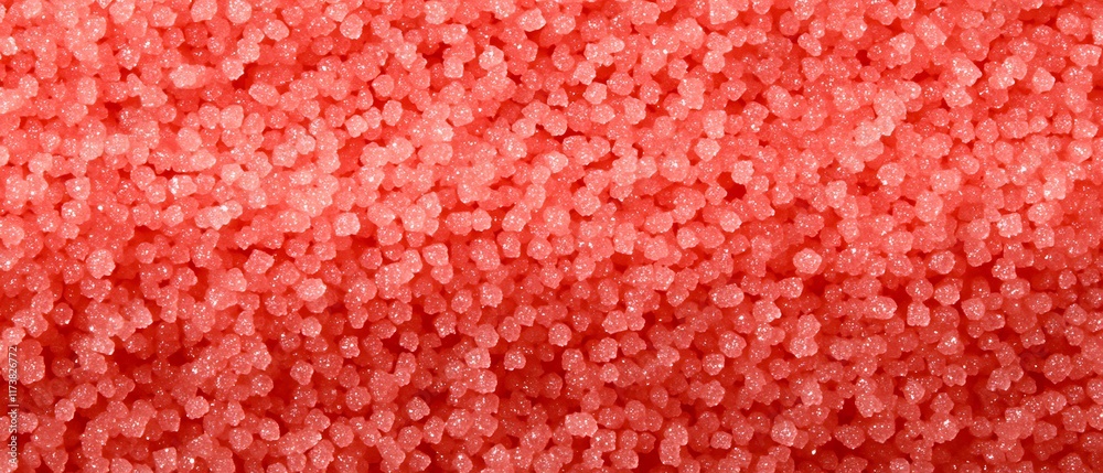 Pink granulated sugar texture. Pink granulated sugar texture.