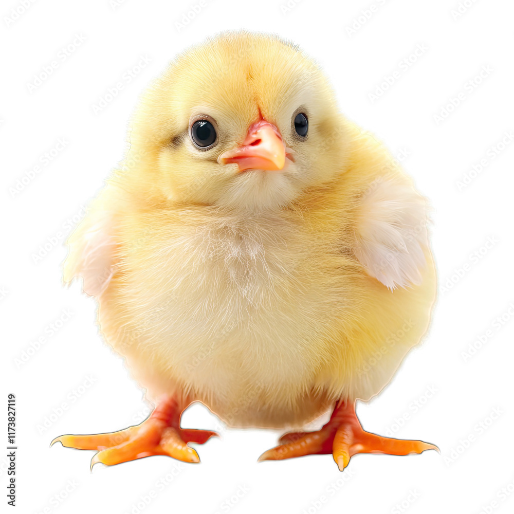 Obraz premium baby chicken isolated on white