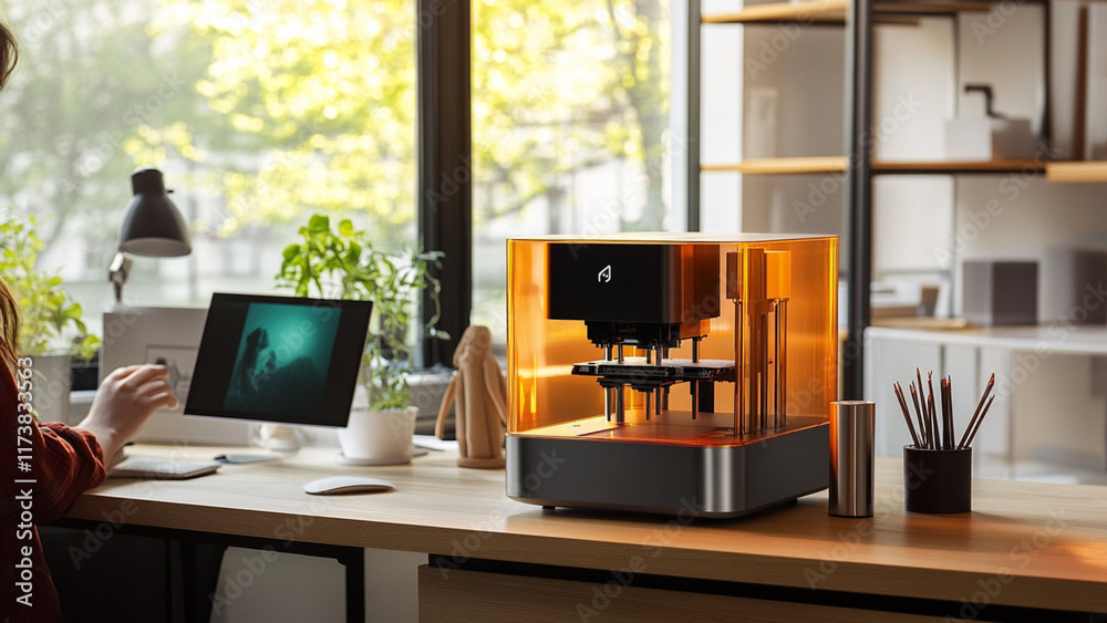 Fototapeta premium 3D Printing Workspace