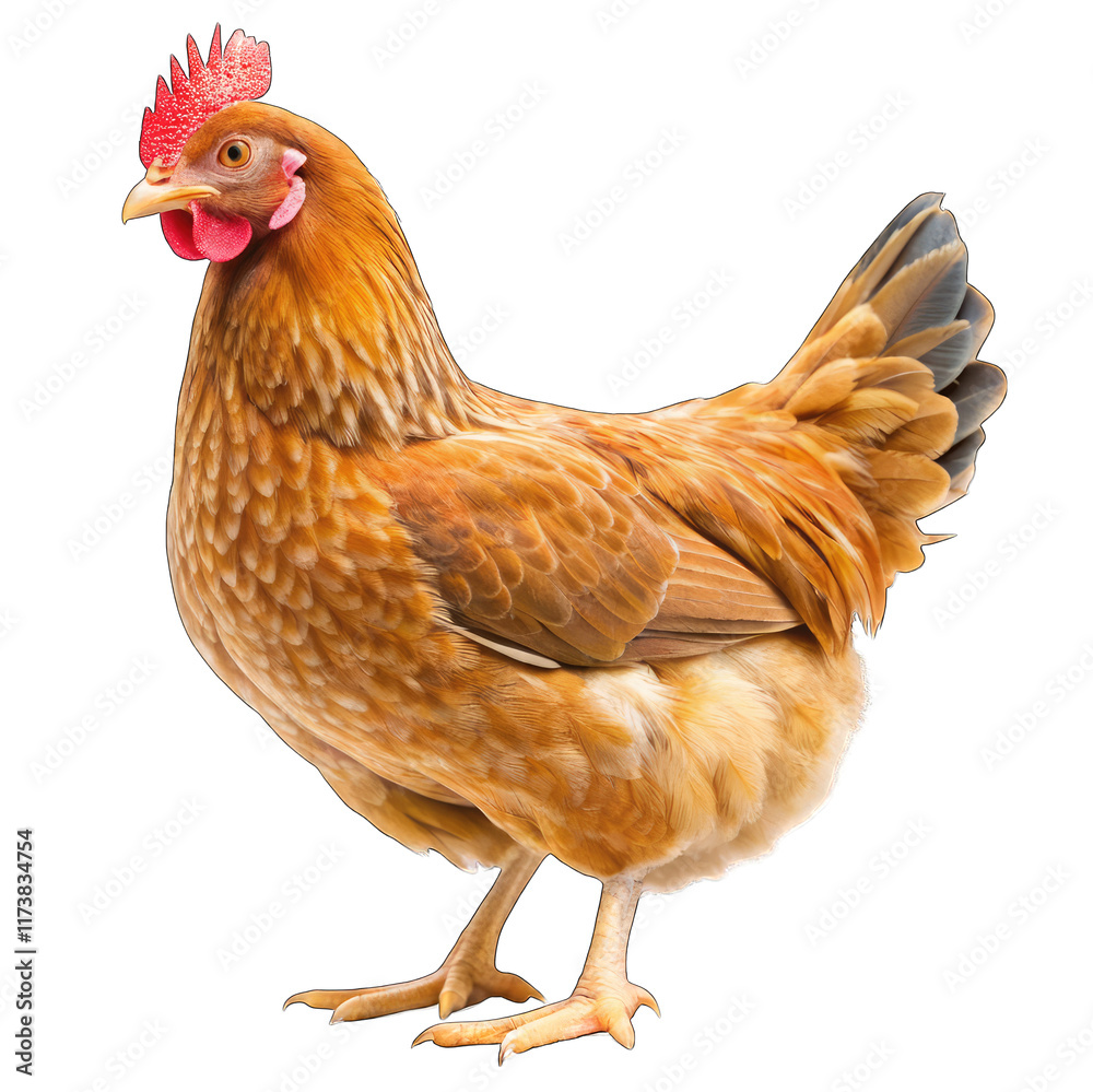 Fototapeta premium chicken isolated on white