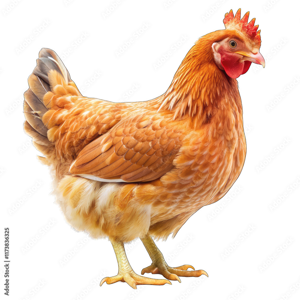 Fototapeta premium chicken isolated on white