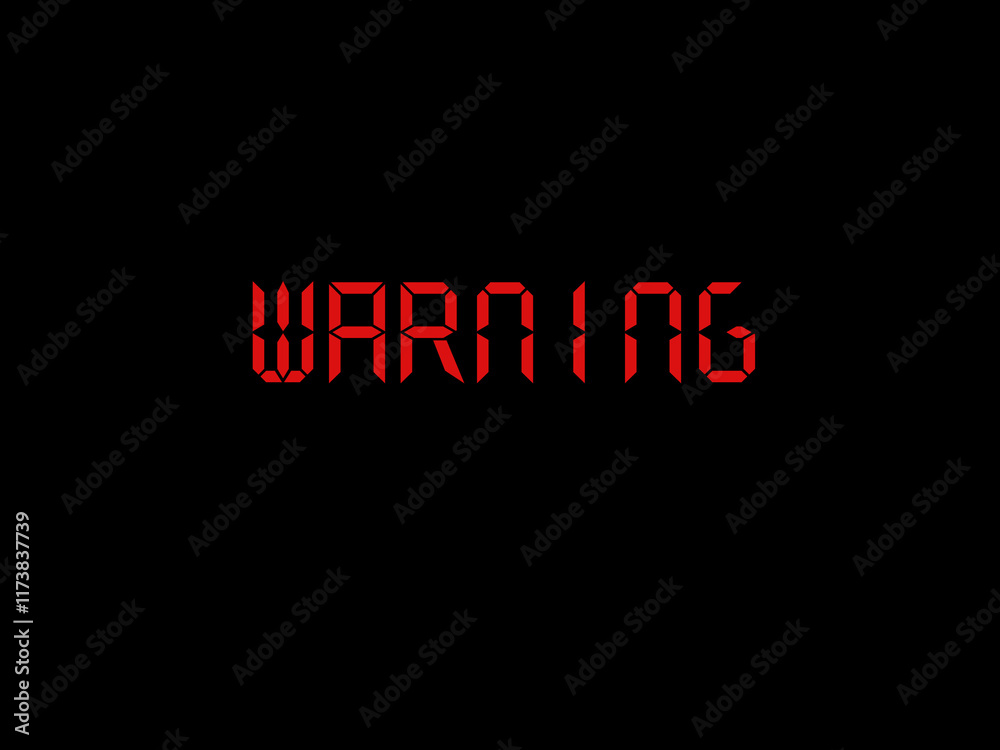 Obraz premium Warning