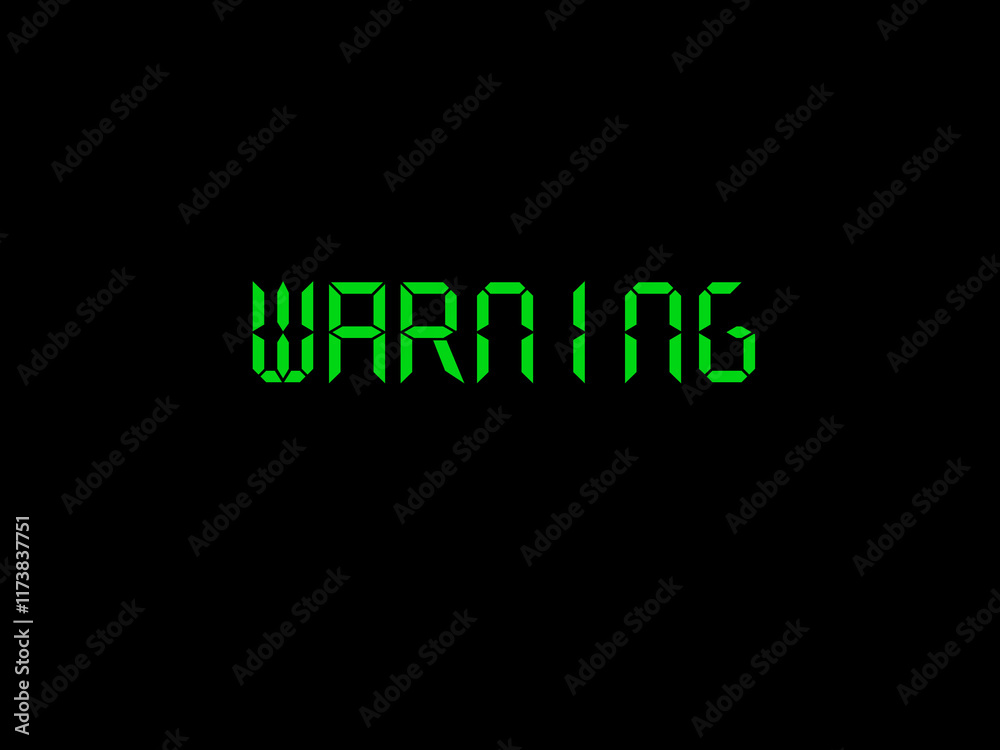 Obraz premium Warning