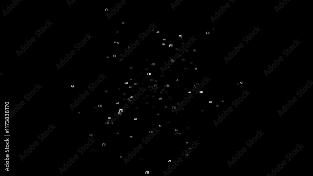 Modern animation showcasing numerous flat 