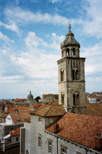 Dubrovnik, Croatia, old town, vintage, 35mm film
