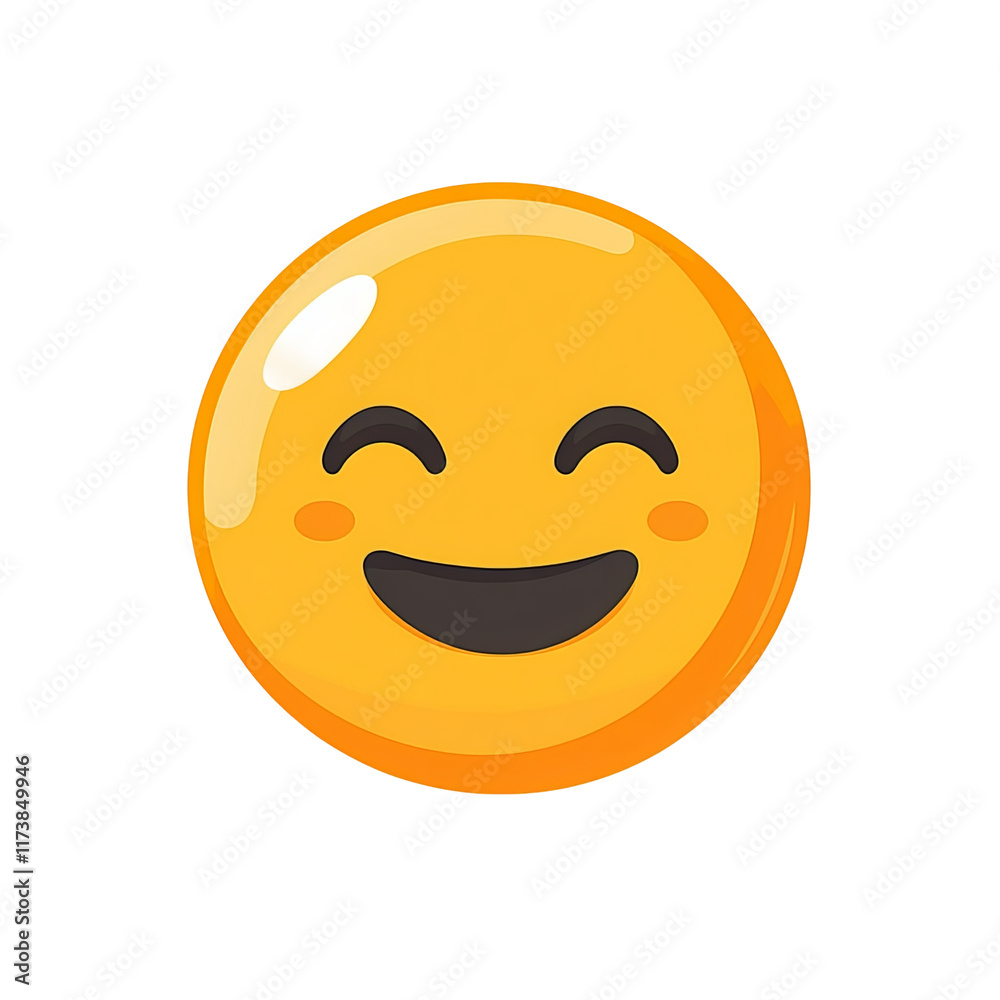 happy emoji smile face flat vector isolated on a white background happy emoji smile face flat vector isolated on a white background
