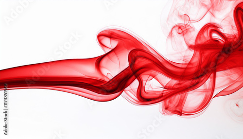 line red smoke group isolated white background