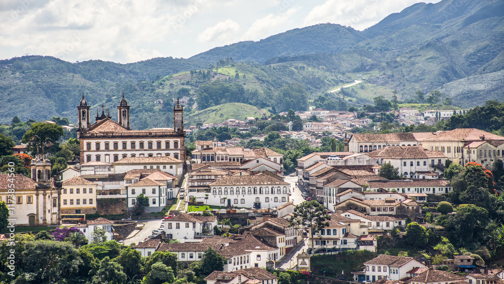 Fototapeta premium Ouro Preto landscape baroque