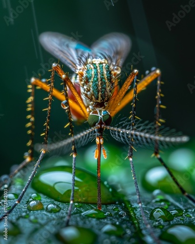 Aedes mosquitoes  the key vectors in the spread of dengue hemorrhagic fever among humans photo