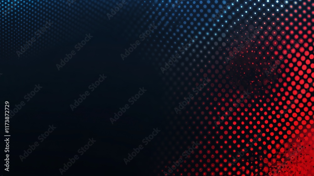 Fototapeta premium Abstract Red Blue Dotted Pattern Design