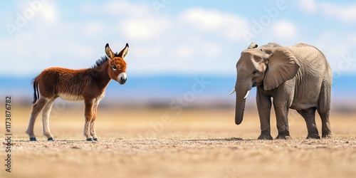 donkey versus elephant