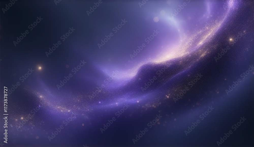 Fototapeta premium Abstract Cosmic Particle Storm Background with Glowing Elements
