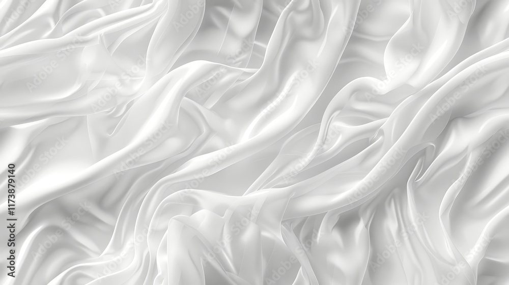 Soft, natural white texture features flowing patterns and smooth creases, suitable for various creative applications, including backgrounds and textile design Soft, natural white texture features flowing patterns and smooth creases, suitable for various creative applications, including backgrounds and textile design