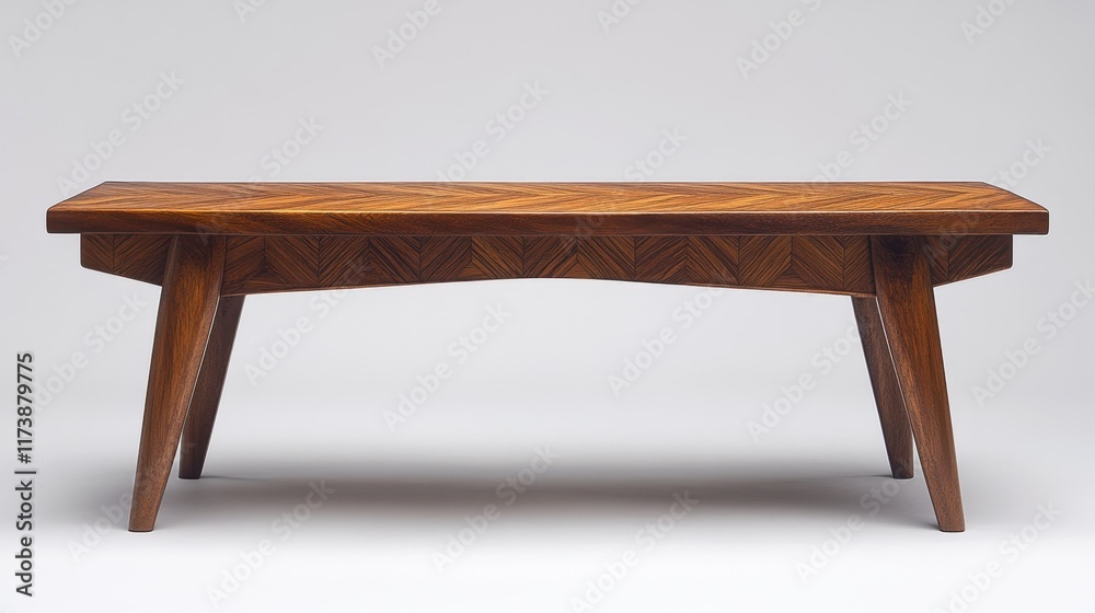 Elegant wooden table showcasing intricate craftsmanship and modern design for contemporary interiors and dining spaces. Generative AI Elegant wooden table showcasing intricate craftsmanship and modern design for contemporary interiors and dining spaces. Generative AI