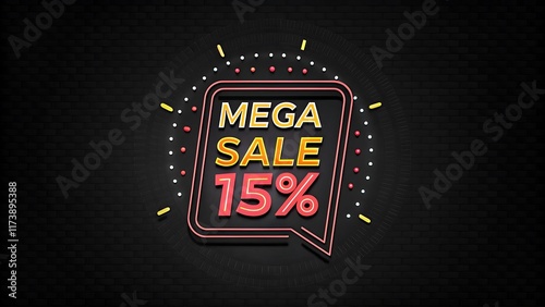 mega sale editable text effect