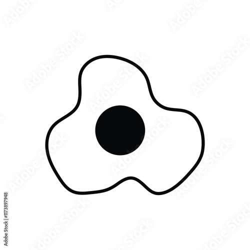 Fried Egg vector icon