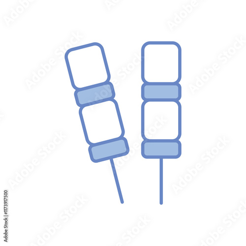 Skewer vector icon